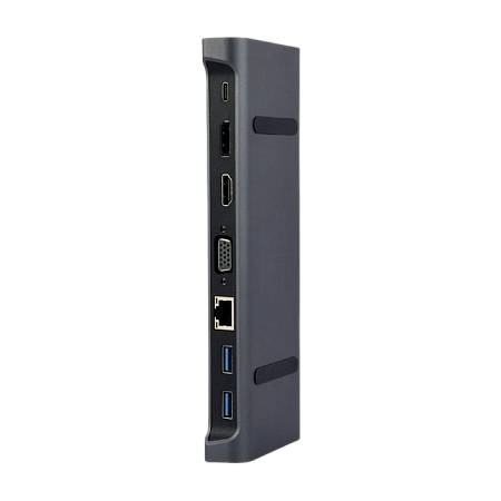 Docking Station Gembird A-CM-COMBO9-02, 3xUSB3.1, USB-C, HDMI, DP, VGA, LAN, 3.5mm, PD 87W, Metal ho