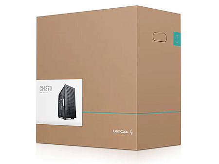 Case mATX Deepcool CH370, w/o PSU, 1x120mm, 2xUSB3.0, Fron Mesh, Tempered Glass, VGA & Headset holde