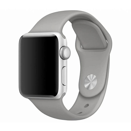Silicon Apple Watch Strap 42/44/45mm M/L Gray