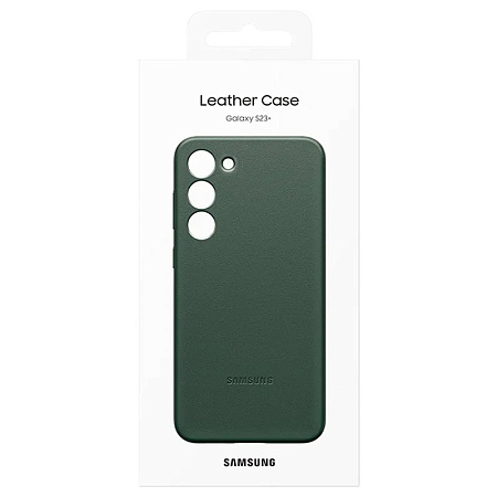 Чехол Samsung Leather Cover for Galaxy S23+, Зеленый