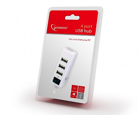 USB 2.0 Hub 4-port Gembird "UHB-U2P4-21", White
