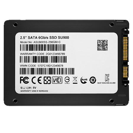 2.5" SATA SSD  256GB  ADATA Ultimate SU900 [R/W:560/520MB/s, 80K/90K IOPS, SM2258, 3D-NAND MLC]
