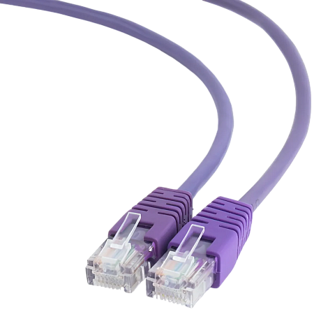  2m, Patch Cord  Purple, PP12-2M/V, Cat.5E, Cablexpert, molded strain relief 50u" plugs