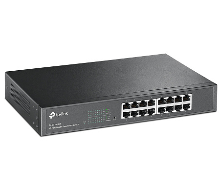 16-Port Gigabit Easy Smart Switch TP-LINK "TL-SG1016DE" metal case, Rackmount