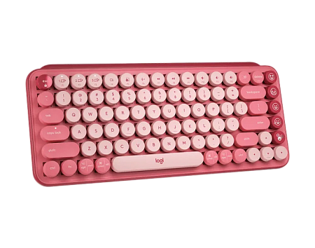Wireless Keyboard Logitech POP Keys, Mechanical, Compact design, F-keys, Emoji Keys, 2xAAA, 2.4Ghz+B