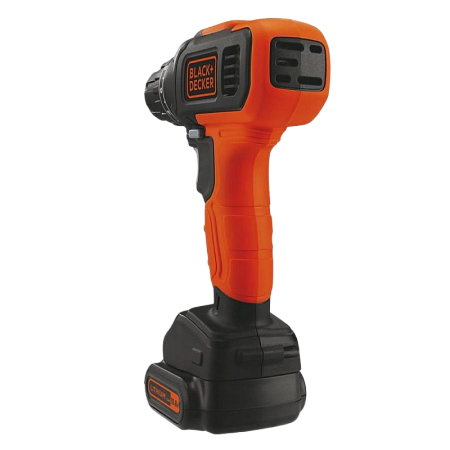 Drill/Driver Black+Decker (BCD7122CK-RU) 10.8V Li-Ion 2x1.5 Ah + Kitbox, 2 Speed 0-1400 rpm, LED, 26