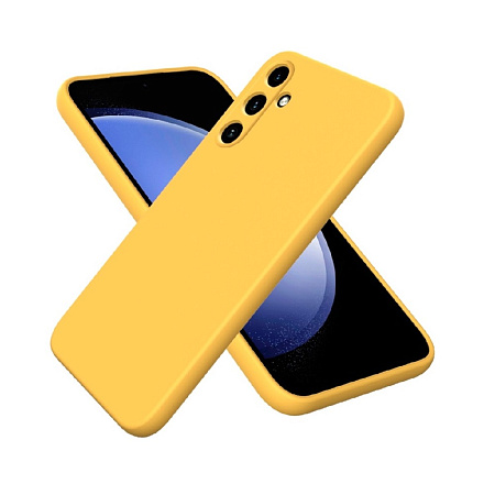 WOO Case Liquid Silicone Samsung A15 4G, Yellow WOO Case Liquid Silicone Samsung A15 4G, Yellow