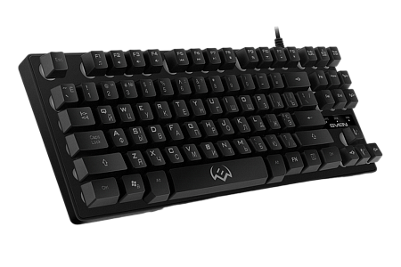 Gaming Keyboard SVEN KB-G7400, TKL, Fn keys, Backlight, WinLock, 1.8m, USB, EN/RU, Black