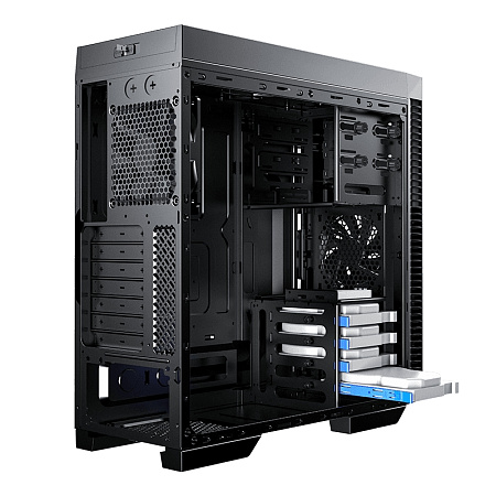 Case ATX GAMEMAX Dark Silent, w/o PSU, 0,5mm, 5x120mm, PWM Hub, Sound deadening foam, Dust Filter, 1