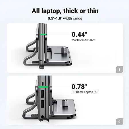UGREEN Vertical Laptop Stand LP258, Silver
