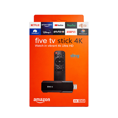 TV Stick 4K R8 Wi-Fi 6, Bluetooth 5.0, 2GB/16GB, Black (Replica FireTV)