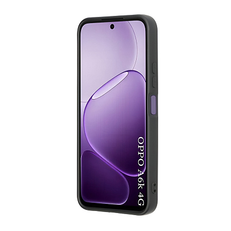 WOO Case Liquid Silicone Oppo A6K 4G, Black