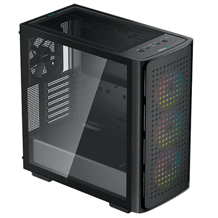 Case ATX Deepcool CK560, w/o PSU, 3x120mm ARGB & 1x140mm fans, USB-C, 2xUSB3.0, Tempered Glass, VGA 