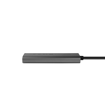 Docking Station Chieftec DSC-502, 5-in-1, 2xUSB-C, 2xUSB3.2, HDMI, PD 80W, Aluminum, Titanium grey