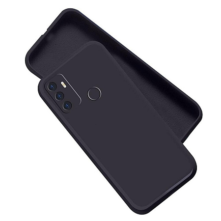 Helmet Case Liquid Silicone Oppo A53, Black