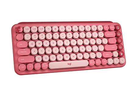 Wireless Keyboard Logitech POP Keys, Mechanical, Compact design, F-keys, Emoji Keys, 2xAAA, 2.4Ghz+B