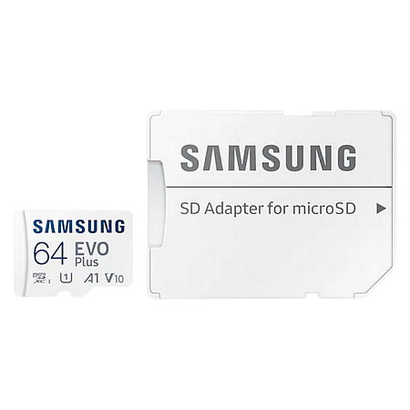 Карта памяти Samsung EVO Plus MicroSD, 64Гб (MB-MC64KA/EU)