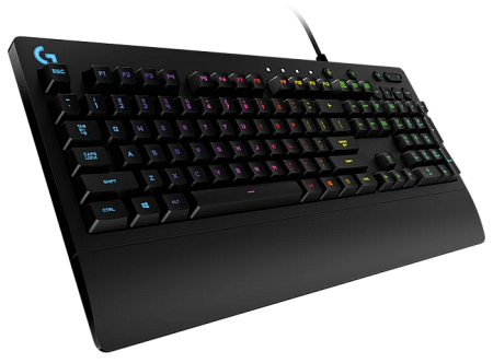 Gaming Keyboard Logitech G213 Prodigy, Mech-Dome, Spill-resistant, Media controls, RGB, 1.8m, USB, E