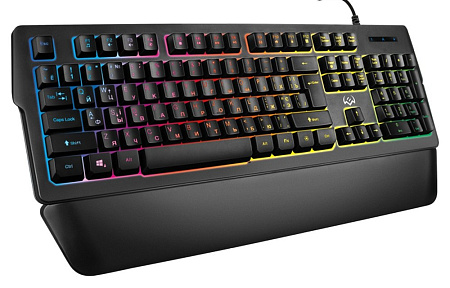 Gaming Keyboard SVEN KB-G9400, Fn keys, Programmable, Win Lock, Wrist rest, RGB, 1.8m, USB, EN/RU, B