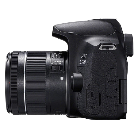 Зеркальный фотоаппарат Canon EOS 850D + EF-S 18-55 IS, Чёрный