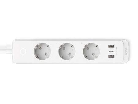 TP-LINK "Tapo P300" Wi-Fi Smart Power Strip, 3xSockets, 2xUSB with QC 3.0, USB-C 18W