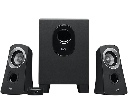 Speakers Logitech Z313, 2.1/25W RMS, Wired RC, Black