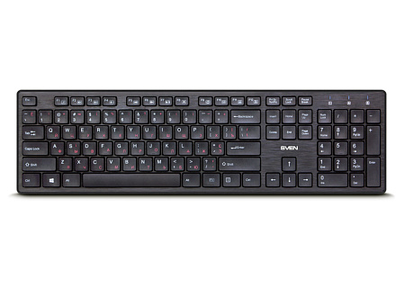 Клавиатура SVEN KB-E5900W, Беспроводное, Чёрный
