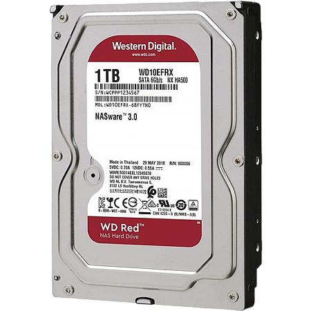 3.5" HDD 1.0TB-SATA- 64MB Western Digital "Red Plus (WD10EFRX)", NAS, CMR 3.5" HDD 1.0TB-SATA- 64MB Western Digital "Red Plus (WD10EFRX)", NAS, CMR