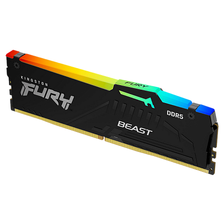 .64GB DDR5-6000MHz  Kingston FURY Beast RGB (Kit of 2x32GB) (KF560C40BBAK2-64), CL40-40-40, 1.35V, I