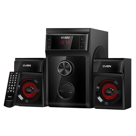 Speakers SVEN "MS-302" SD-card, USB, FM, Black, 40w / 20w + 2x10w / 2.1