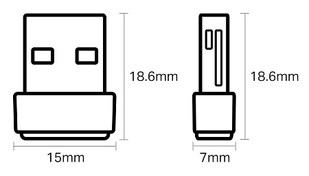 USB2.0 Nano Wi-Fi AC Dual Band LAN Adapter TP-LINK "Archer T2U Nano", 600Mbps USB2.0 Nano Wi-Fi AC Dual Band LAN Adapter TP-LINK "Archer T2U Nano", 600Mbps