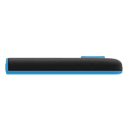 128GB  USB3.1 Flash Drive ADATA "UV128", Black-Blue, Plastic, Slider (R/W:90/40MB/s)