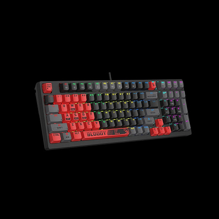 Gaming Keyboard Bloody S98 Sports, Mechanical, BLMS Linear SW, Hot-Swappable, Quiet Typing, 98-Keys,