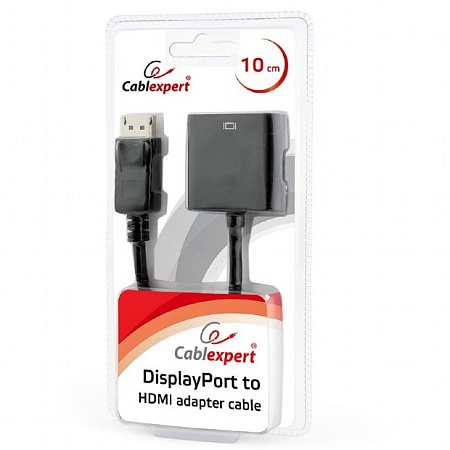 Adapter DP M to HDMI F, Blister Cablexpert "AB-DPM-HDMIF-002", Display port male to HDMI fem