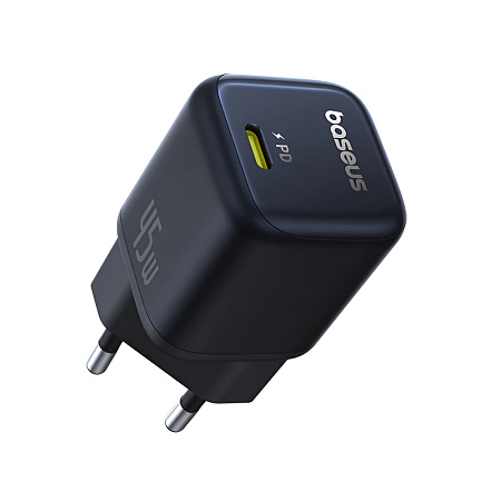 Baseus Wall Charger GaN 1*Type-C 45W, PicoGov Series, Cosmic Black