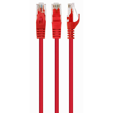 Патч-корд Cablexpert PP6U-5M/R, Cat6 UTP, 5м, Красный