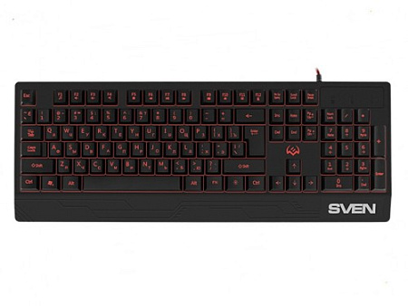 Gaming Keyboard SVEN KB-G7400, TKL, Fn keys, Backlight, WinLock, 1.8m, USB, EN/RU, Black