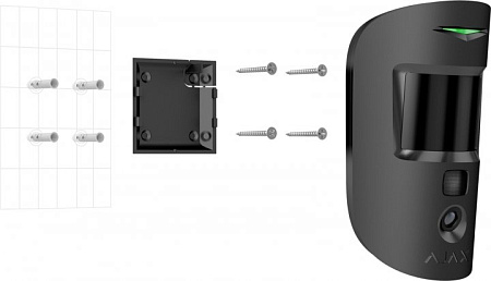 Ajax Wireless Security Motion Detector with Photo "MotionCam", Black