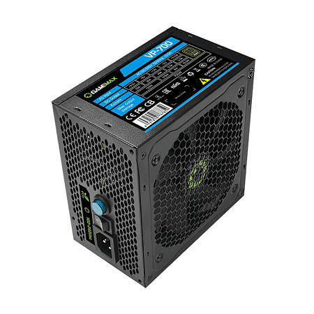 Power Supply ATX 700W GAMEMAX VP-700, 80+ Bronze, 120mm, Active PFC, Fanless mode, Black
