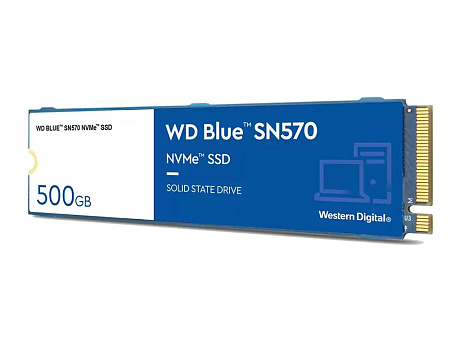 .M.2 NVMe SSD  500GB   WD  Blue SN570 [PCIe 3.0 x4, R/W:3500/2300MB/s, 360/390K IOPS, TLC BiCS5]