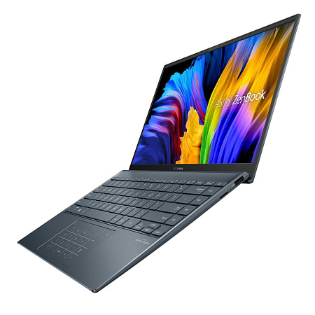 Ноутбук 14" ASUS Zenbook 14 UM425UA, Pine Grey, AMD Ryzen 5 5500U, 16Гб/512Гб, Без ОС