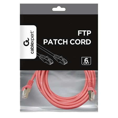 Patch Cord Cat.6/FTP,    5m, Pink, PP6-5M/RO, Cablexpert