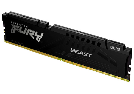 ..8GB DDR5-5600MHz  Kingston FURY Beast  (KF556C40BB-8), CL40-40-40, 1.25V, Intel XMP 3.0, Black