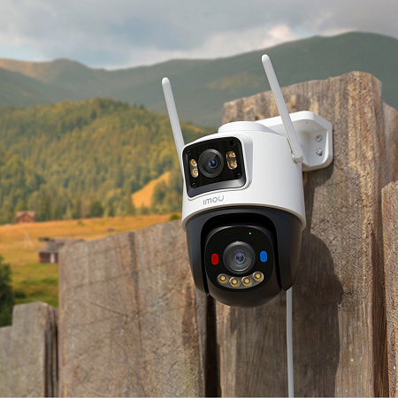 imou Outdoor PT Security Camera Cruiser Dual 2C 4G 2K 3+3MP, White