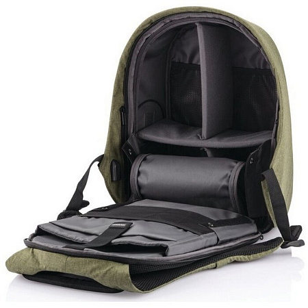 Backpack Bobby Hero Regular, anti-theft, P705.297 for Laptop 15.6" & City Bags, Green