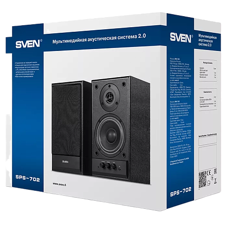 Speakers SVEN "SPS-702" Walnut (Орех), 40w