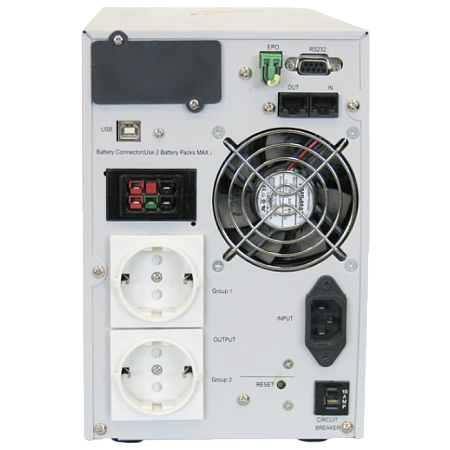UPS PowerCom VGD-1500 1500VA/1050W, On-Line, LCD,AVR,RJ45,USB,RS232, SNMP, 2xSchuko, Ext. batt. conn