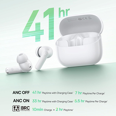 Baseus In-Ear True Wireless Earbuds Bass BP1 NC, Moon White