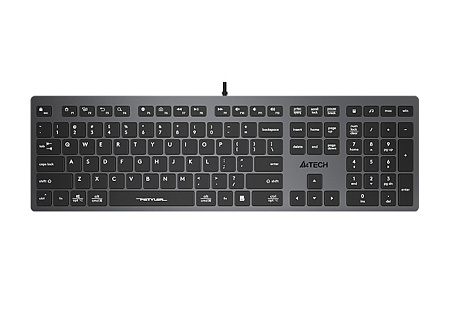 Keyboard A4Tech FX50, 12 Fn keys, Ultra Slim, Low Profile, X-Key Structure, Splash Proof, Silk Print