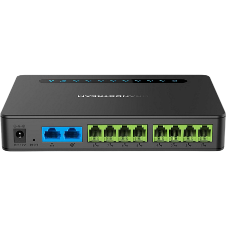 Grandstream HT818 analog-to-VoIP converter, 8xFXS Ports, Gigabit NAT Router